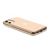 Moshi Vitros Case - силиконов (TPU) калъф за iPhone 11 (прозрачен-златист) 2