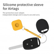 Sdesign AirTag Silicone Strap Case - силиконова каишка за Apple AirTag (черен) 1