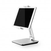 4smarts Desk Stand ErgoFix H14 fot Smartphones and Tablets - сгъваема алуминиева поставка за смартфони и таблети до 13 инча (сребрист)