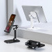 Hoco PH34 Folding Desktop Stand - сгъваема поставка за бюро и плоскости за мобилни устройства и таблети с ширина до 13 инча (черен) 4