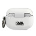 Karl Lagerfeld Airpods Pro Choupette Silicone Case - силиконов калъф с карабинер за Apple Airpods Pro (бял) 2