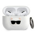 Karl Lagerfeld Airpods Pro Choupette Silicone Case - силиконов калъф с карабинер за Apple Airpods Pro (бял) 1
