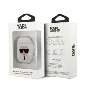 Karl Lagerfeld Airpods Ikonik Silicone Case for Apple Airpods & Apple Airpods 2 (white) 2