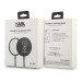 Karl Lagerfeld USB-C Magnetic Wireless Qi Charger - поставка (пад) за безжично зареждане за iPhone с Magsafe (черен) 4
