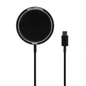Karl Lagerfeld USB-C Magnetic Wireless Qi Charger (black)