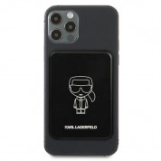 Karl Lagerfeld Magnetic Wireless Power Bank 3000 mAh - безжична преносима външна батерия с USB-C вход за iPhone с Magsafe (черен) 1