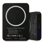 Karl Lagerfeld Magnetic Wireless Power Bank 3000 mAh - безжична преносима външна батерия с USB-C вход за iPhone с Magsafe (черен) 2