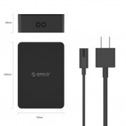 Orico Smart Desktop Charger 6 x USB 50W - захранване за ел. мрежа с 6xUSB за мобилни телефони и таблети (черен) 4