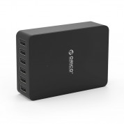 Orico Smart Desktop Charger 6 x USB 50W - захранване за ел. мрежа с 6xUSB за мобилни телефони и таблети (черен) 1
