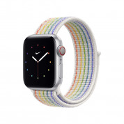 Apple Pride Edition Nike Sport Loop - оригинална текстилна каишка за Apple Watch 38мм, 40мм (шарен)