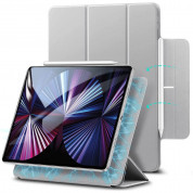 ESR Rebound Magnetic Case - магнитен полиуретанов калъф с поставка за iPad Pro 11 M1 (2021), iPad Pro 11 (2020), iPad Pro 11 (2018) (сребрист)