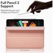 ESR Rebound Magnetic Case - магнитен полиуретанов калъф с поставка за iPad Pro 12.9 M1 (2021), iPad Pro 12.9 (2020), iPad Pro 12.9 (2018) (розово злато) 2