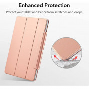 ESR Rebound Magnetic Case - магнитен полиуретанов калъф с поставка за iPad Pro 12.9 M1 (2021), iPad Pro 12.9 (2020), iPad Pro 12.9 (2018) (розово злато) 3