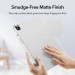 ESR Project Zero Slim Matte Case - удароустойчив силиконов (TPU) калъф за iPad Pro 12.9 M1 (2021) (прозрачен-мат) 6