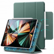 ESR Rebound Magnetic Case - магнитен полиуретанов калъф с поставка за iPad Pro 11 M1 (2021), iPad Pro 11 (2020), iPad Pro 11 (2018) (зелен)