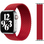 JC Design Braided SoloLoop Band - текстилна каишка за Apple Watch 42мм, 44мм (червен)