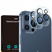 ESR Camera Lens Protector - предпазни стъклени защитни покрития за камерата на iPhone 12 Pro Max (2 броя) (прозрачен)