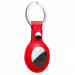 Loco AirTag Dot Vegan Leather Keyring Case - ключодържател от изкуствена кожа за Apple AirTag (червен) 1