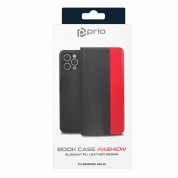 Prio Book Case - кожен калъф с поставка за Samsung Galaxy A52, A52 5G (черен) 4