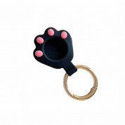 Loco AirTag Cat Claw Silicone Keyring Case for Apple AirTag (black)