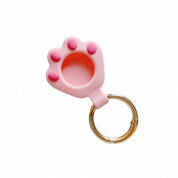Loco AirTag Cat Claw Silicone Keyring Case for Apple AirTag (pink)