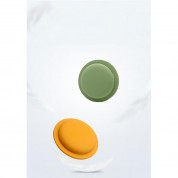 Loco Dot Silicone AirTag Sticker Case - силиконов кейс със залепващо се фолио за Apple AirTag (бял) 4