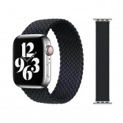 JC Design Braided SoloLoop Band - текстилна каишка за Apple Watch 38мм, 40мм (черен)