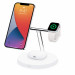 Belkin Boost Charge Pro 3-in-1 Wireless Charger with MagSafe 15W - тройна поставка (пад) за безжично зареждане за iPhone с Magsafe, Apple Watch и AirPods Pro (бял)	 6