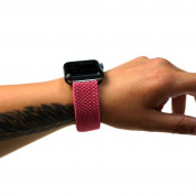 JC Design Braided SoloLoop Band - текстилна каишка за Apple Watch 38мм, 40мм, 41мм (розов) 4