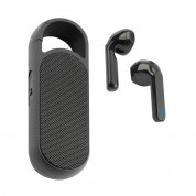 4smarts TWS Bluetooth Eara Twins - комплект безжични Bluetooth слушалки с микрофон и спийкър за мобилни устройства (черен)
