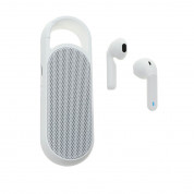 4smarts TWS Bluetooth Eara Twins - комплект безжични Bluetooth слушалки с микрофон и спийкър за мобилни устройства (бял)