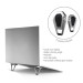 4smarts Stand Set ErgoFix H10 - преносими алуминиеви поставки за MacBook и лаптопи (сребрист) 2