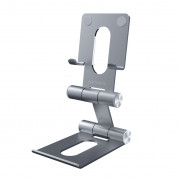 4smarts Portable Desk Stand ErgoFix H8 - висококачествена алуминиева поставка за смартфони (сив)