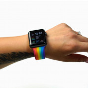 JC Design Silicone SoloLoop Band - силиконова каишка за Apple Watch 38мм, 40мм, 41мм (шарен) 5