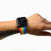 JC Design Silicone SoloLoop Band - силиконова каишка за Apple Watch 38мм, 40мм, 41мм (шарен) 6
