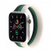 JC Design Silicone SoloLoop Band - силиконова каишка за Apple Watch 42мм, 44мм, 45мм, Ultra 49мм (бял-зелен) 1