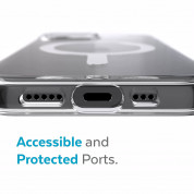 Speck Presidio Perfect Clear MagSafe Case - удароустойчив хибриден кейс с вграден магнитен конектор (MagSafe) за iPhone 12, iPhone 12 Pro (прозрачен) 7