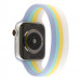 JC Design Silicone SoloLoop Band - силиконова каишка за Apple Watch 42мм, 44мм, 45мм, Ultra 49мм (син-жълт) 2