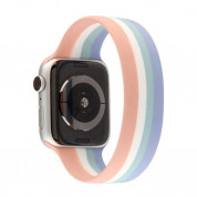 JC Design Silicone SoloLoop Band - силиконова каишка за Apple Watch 42мм, 44мм, 45мм, Ultra 49мм (розов-син) 1
