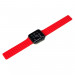JC Design Silicone Link Band - магнитна силиконова каишка за Apple Watch 42мм, 44мм (червен) 2
