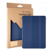 Tactical Book Tri Fold Case - калъф от изкуствена кожа и поставка за iPad 9 (2021), iPad 8 (2020), iPad 7 (2019) (тъмносин)
