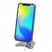 4smarts ErgoFix H12 Portable Desk Stand - алуминиева сгъваема поставка за бюро и плоскости за iPhone съвместима с Magsafe захранване (тъмносив) 6