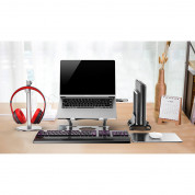 4smarts Desk Stand ErgoFix H19 - сгъваема алуминиева поставка за MacBook и лаптопи до 14 инча (сребрист) 11