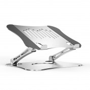 4smarts Desk Stand ErgoFix H19 - сгъваема алуминиева поставка за MacBook и лаптопи до 14 инча (сребрист)