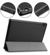 Tactical Book Tri Fold Case - калъф от изкуствена кожа и поставка за Huawei MatePad Pro (черен) 3