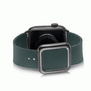 JC Design Modern Buckle Band - силиконова каишка с магнитна закопчалка за Apple Watch 38мм, 40мм, 41мм (тъмнозелен) 2