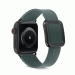 JC Design Modern Buckle Band - силиконова каишка с магнитна закопчалка за Apple Watch 38мм, 40мм, 41мм (тъмнозелен) 2