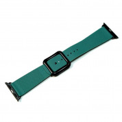 JC Design Modern Buckle Band - силиконова каишка с магнитна закопчалка за Apple Watch 38мм, 40мм, 41мм (тъмнозелен) 6