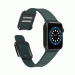JC Design Modern Buckle Band - силиконова каишка с магнитна закопчалка за Apple Watch 42мм, 44мм, 45мм, Ultra 49мм (тъмнозелен) 5