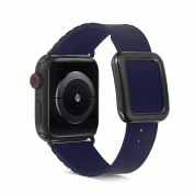 JC Design Modern Buckle Band - силиконова каишка с магнитна закопчалка за Apple Watch 38мм, 40мм, 41мм (тъмносин) 1